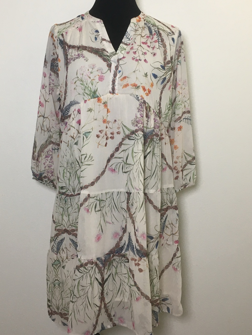 Floral Print Tiered Dress